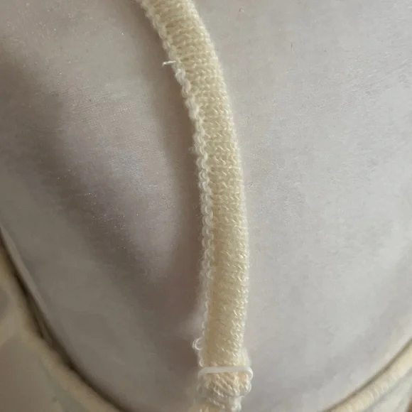 SHEIN Cream and Black Striped Crochet Midi Dress - Picture 9 of 15